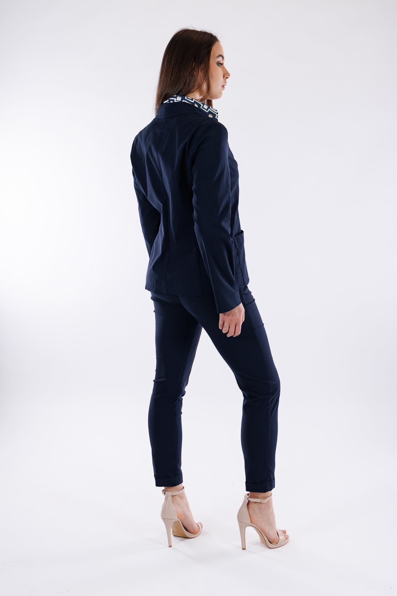 Pantalone viscosa risvolto