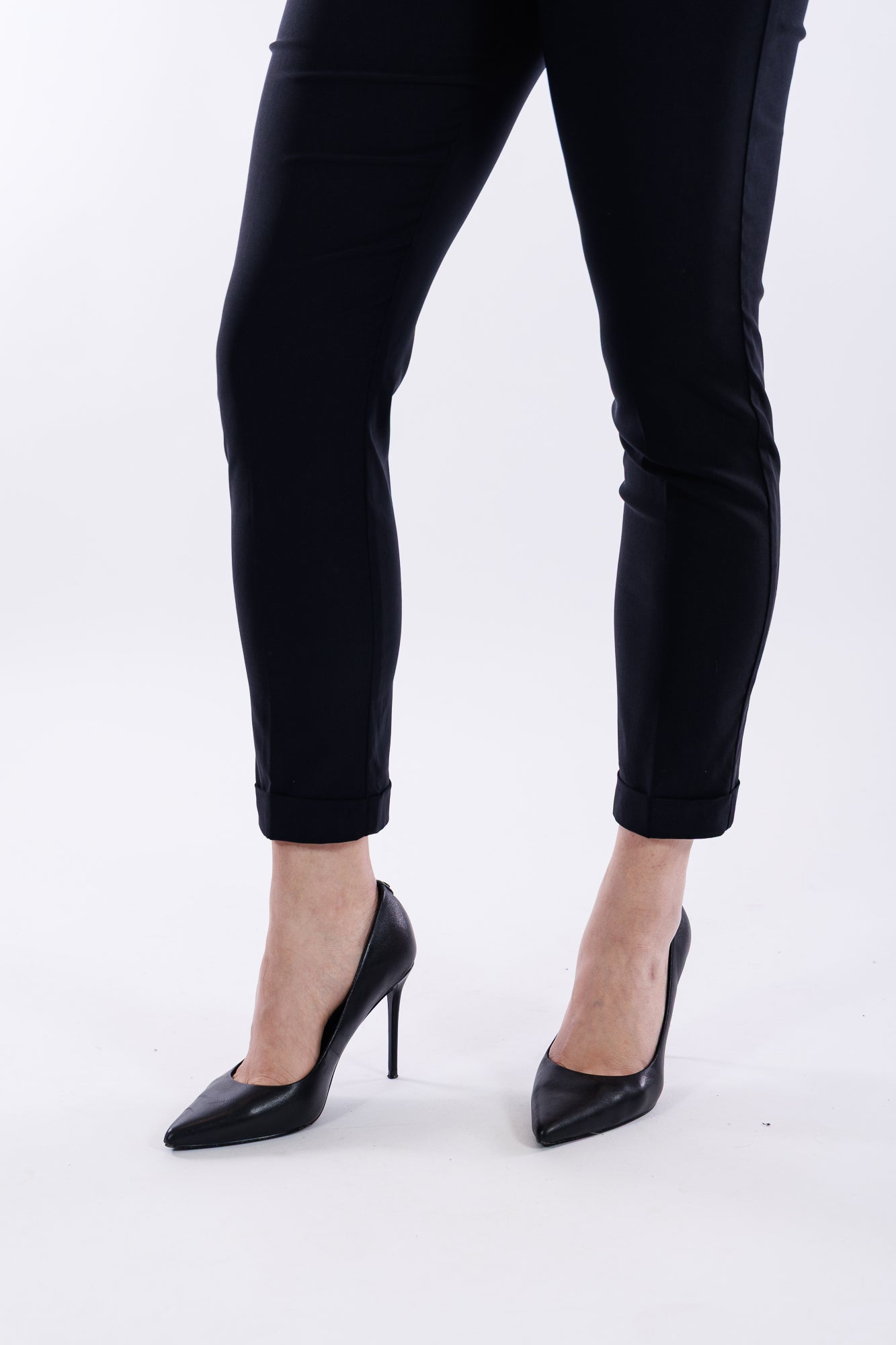 Pantalone viscosa risvolto