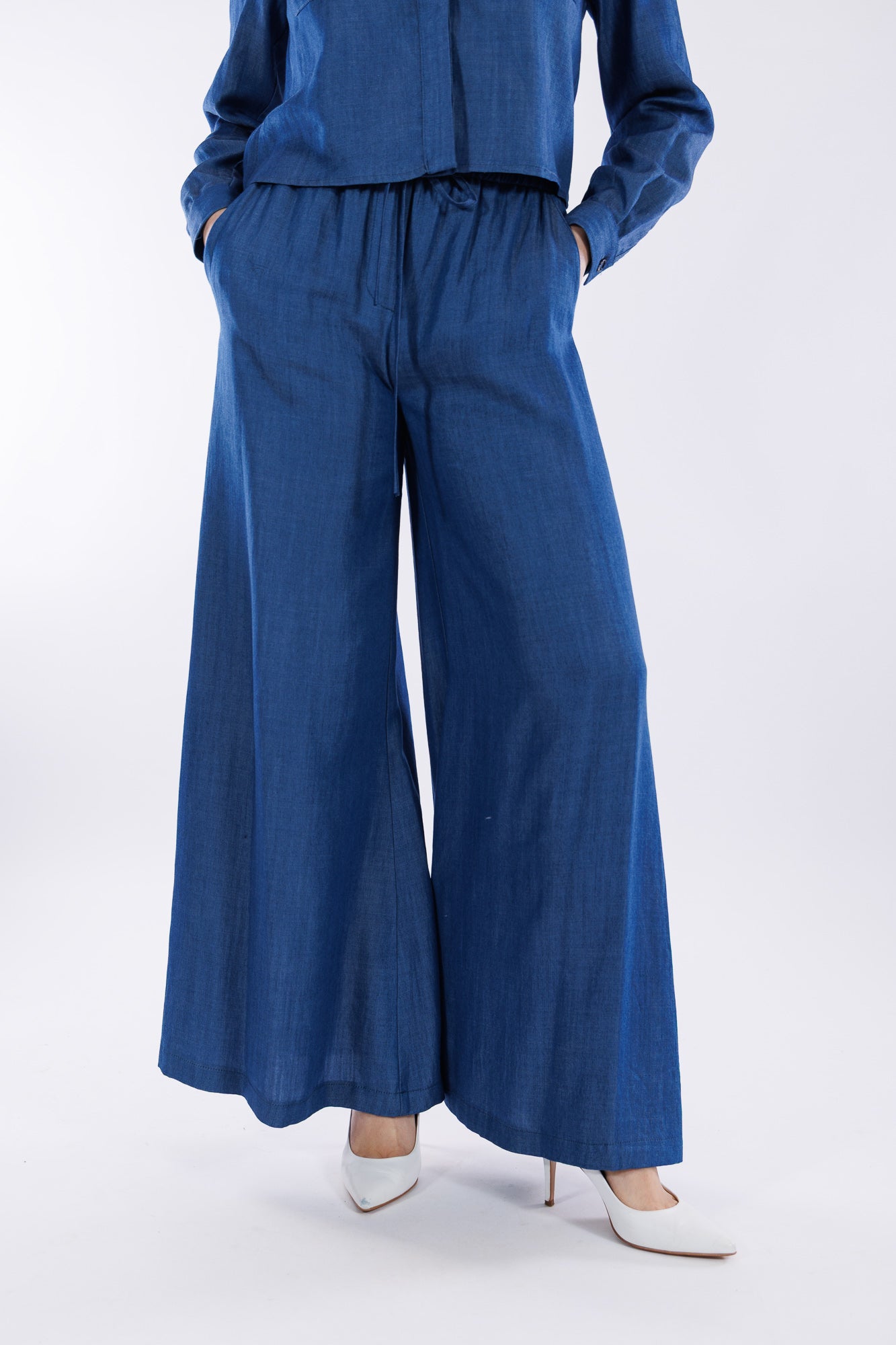 Pantalone palazzone tencel