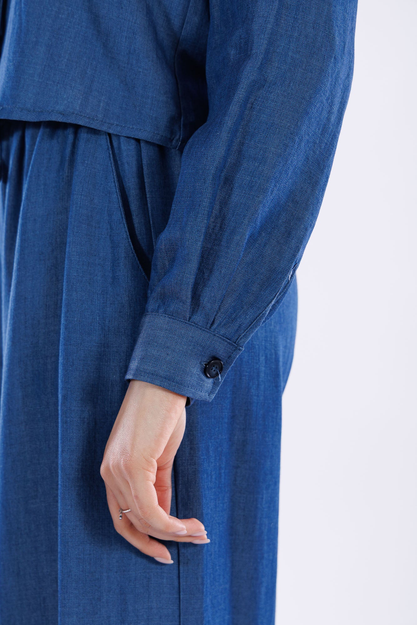 Giacca camicia tencel