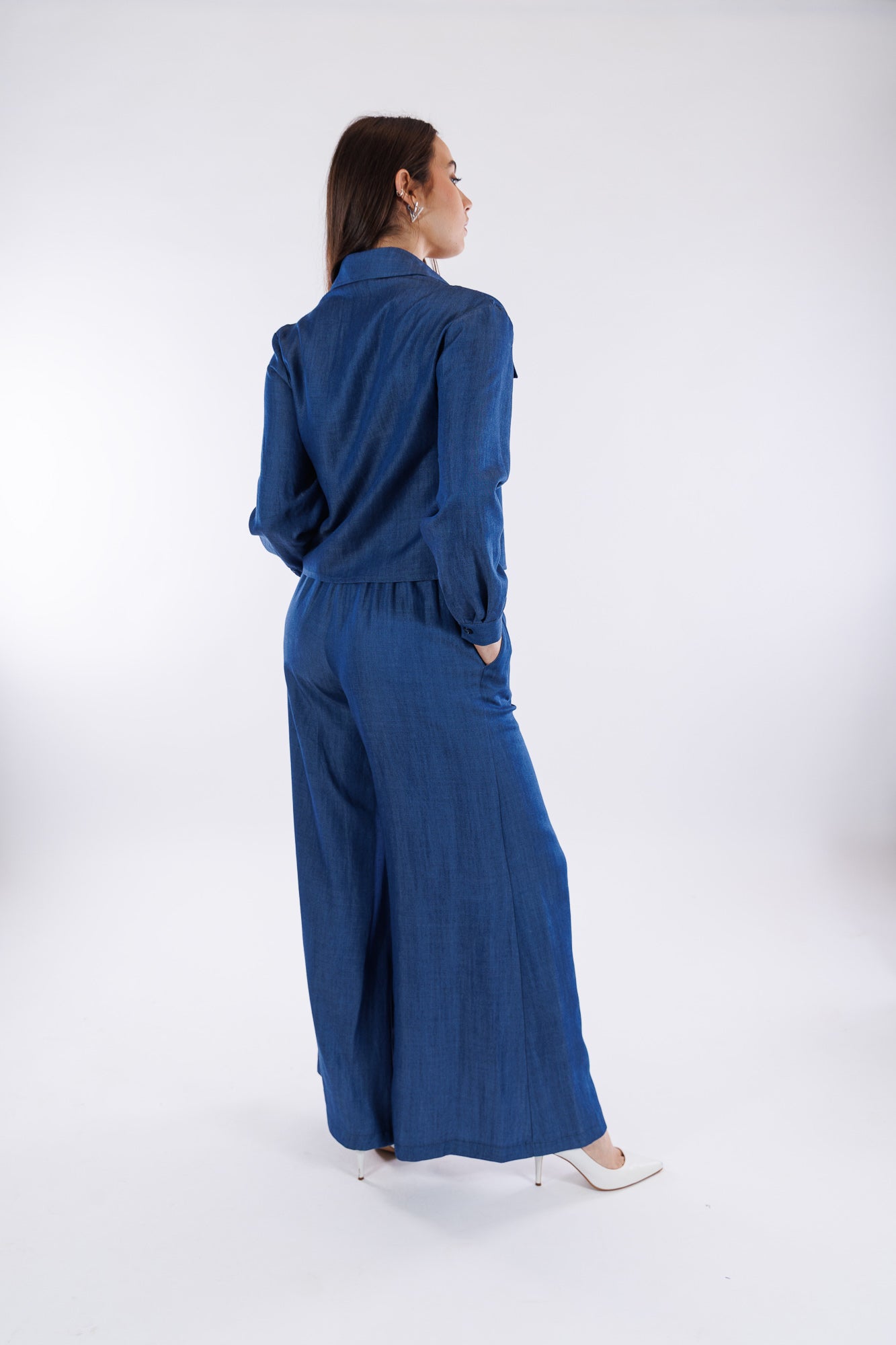Pantalone palazzone tencel