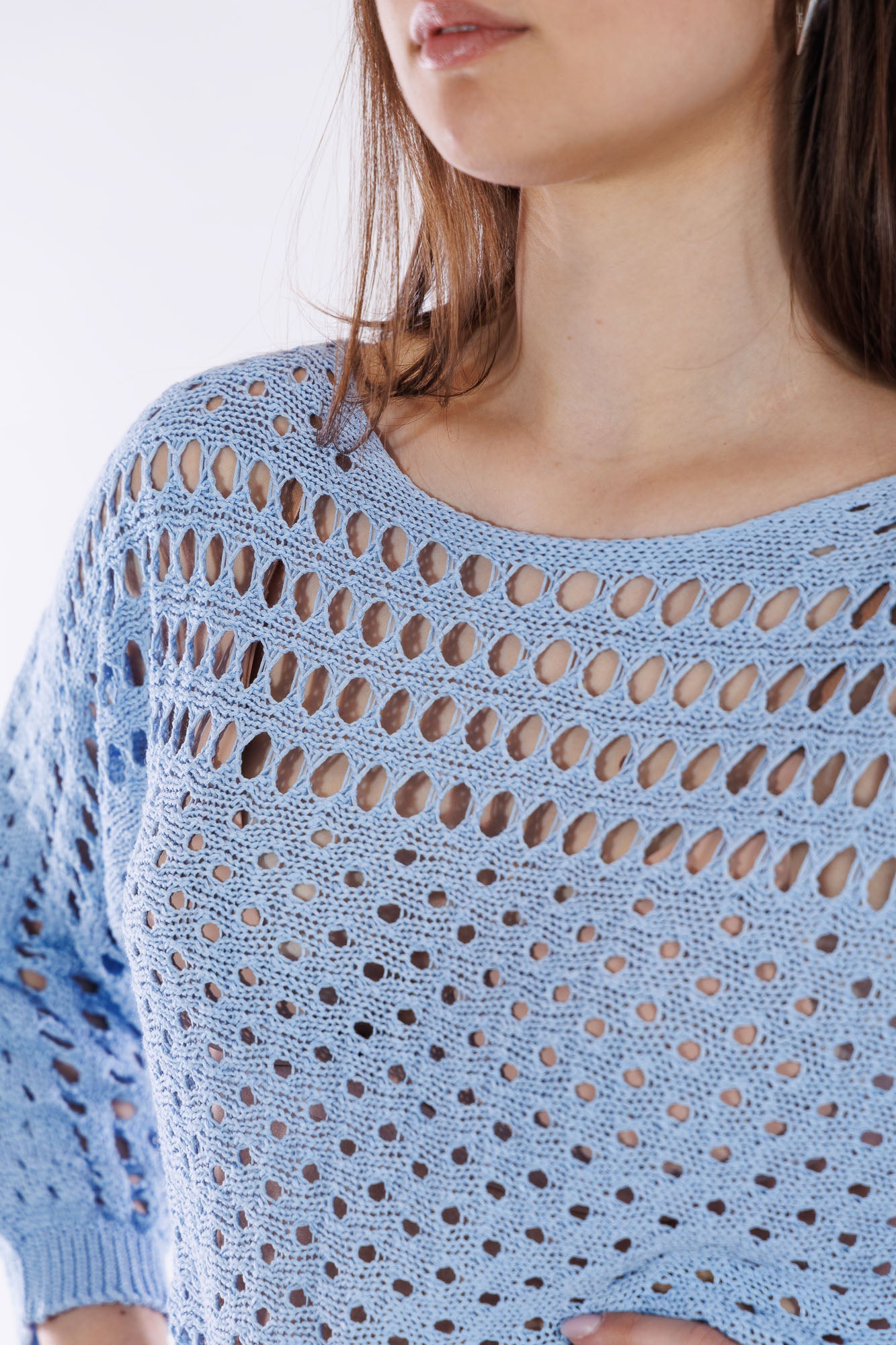 Maglia barchetta trafori