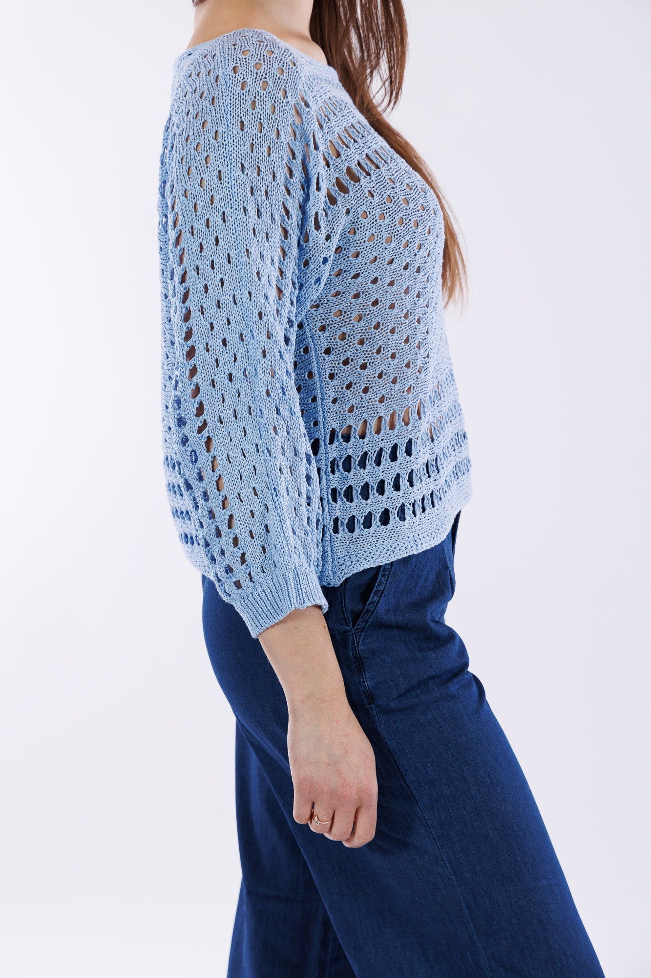 Maglia barchetta trafori