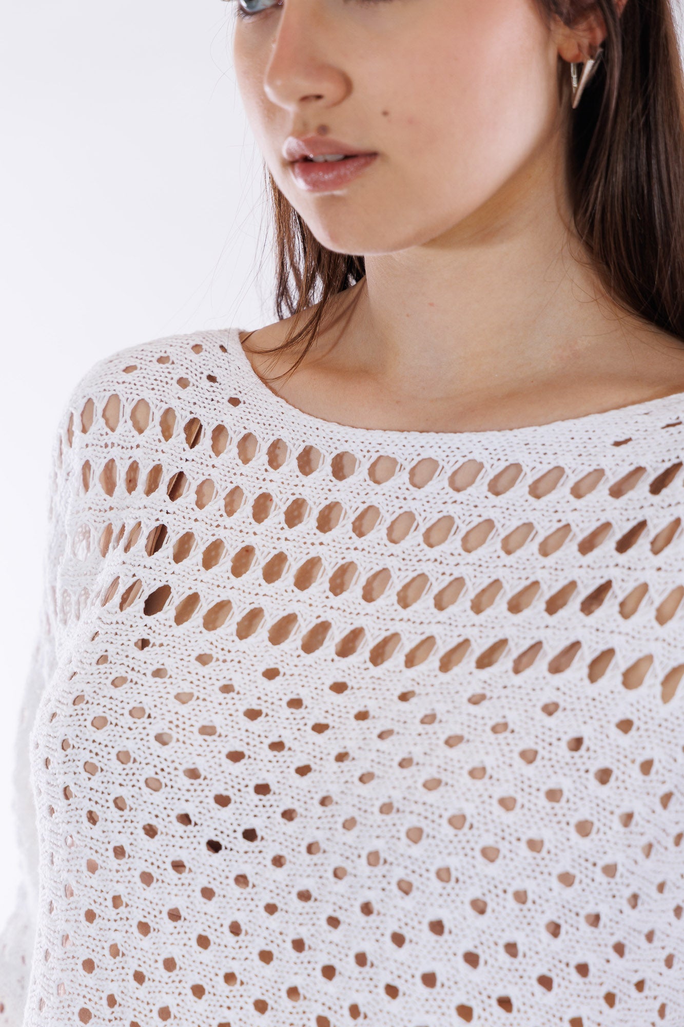 Maglia barchetta trafori