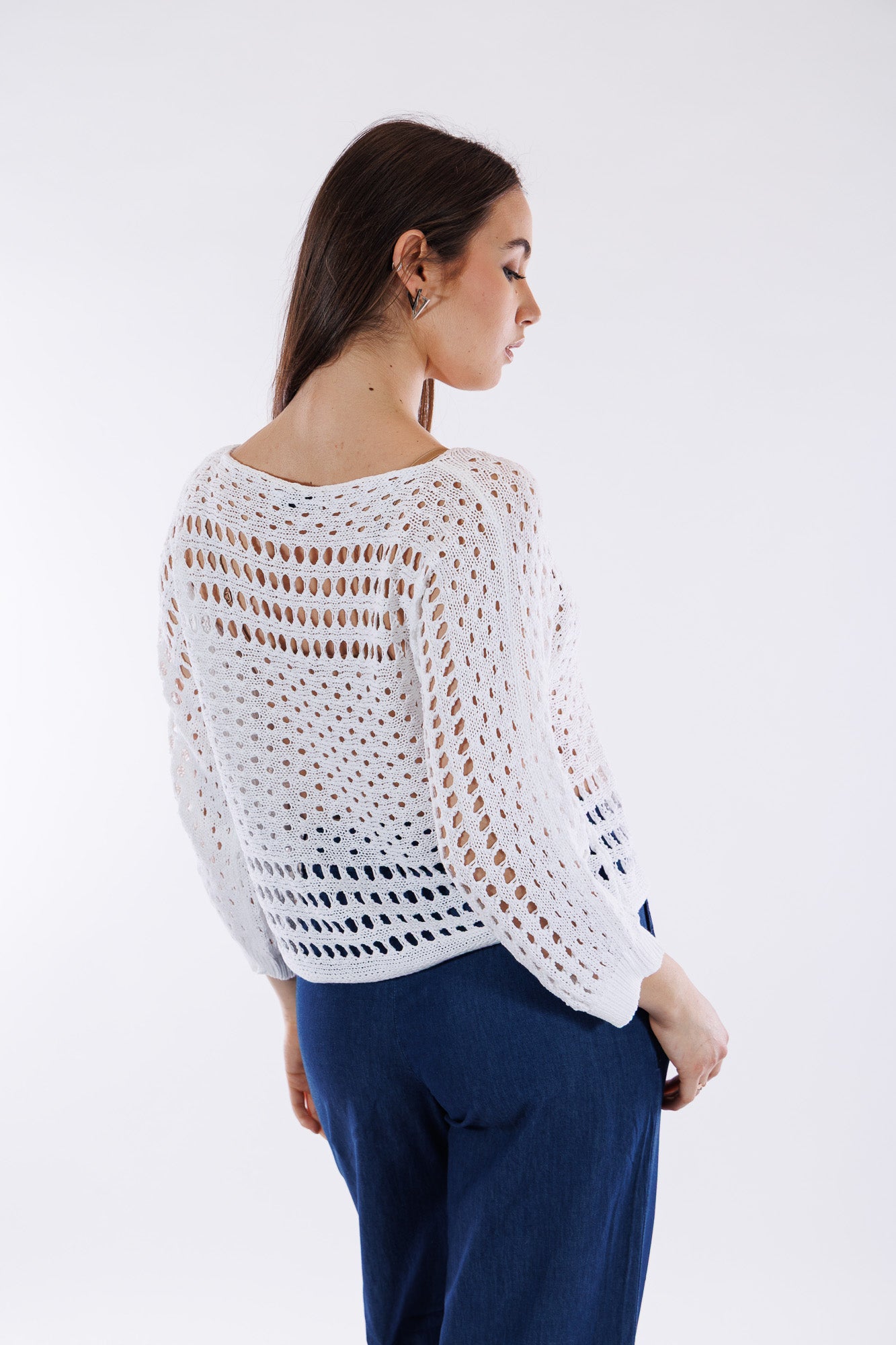 Maglia barchetta trafori