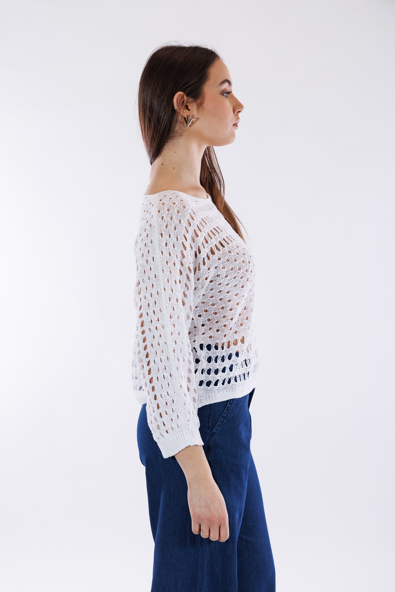 Maglia barchetta trafori