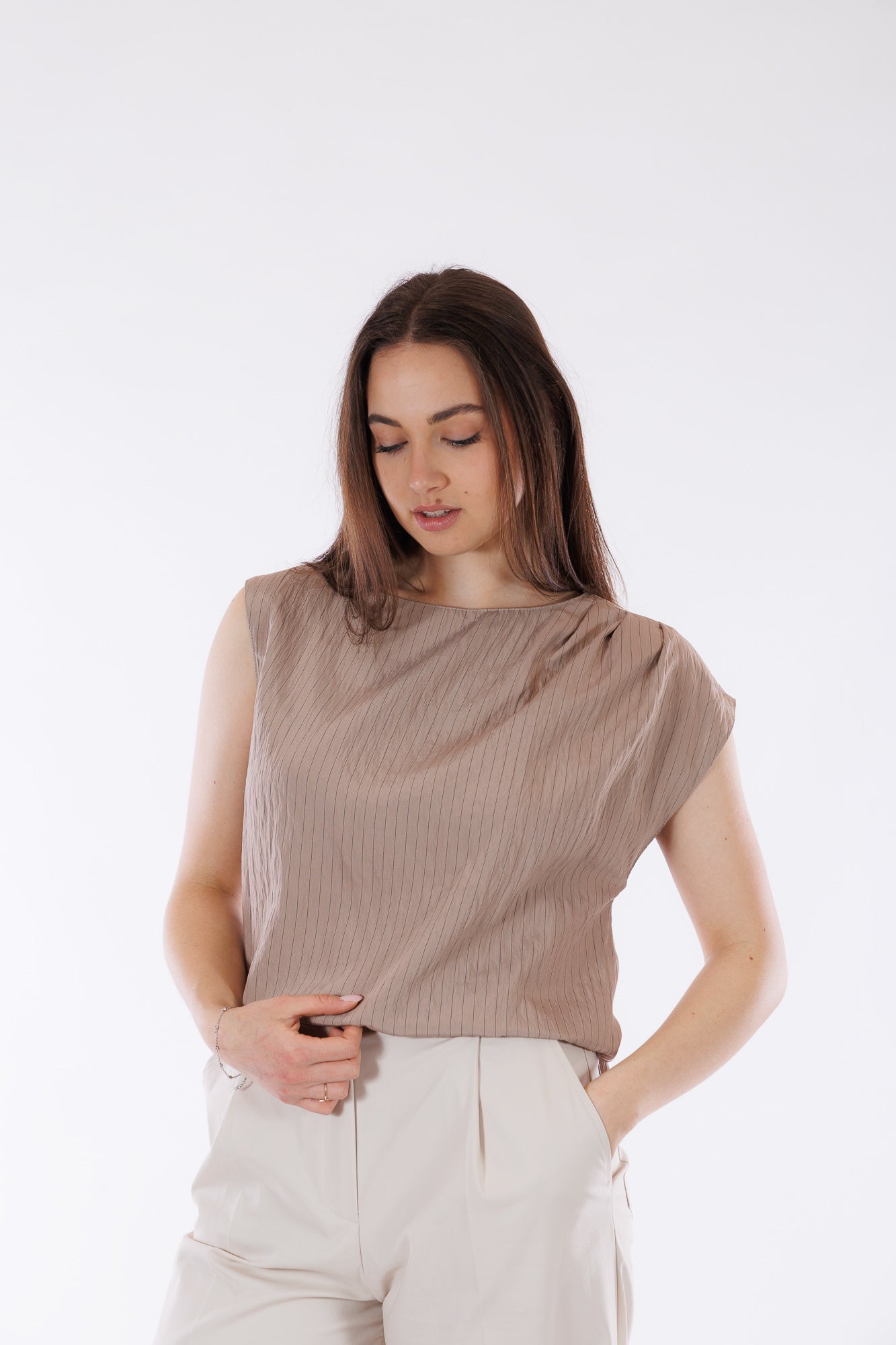 Blusa manichetta