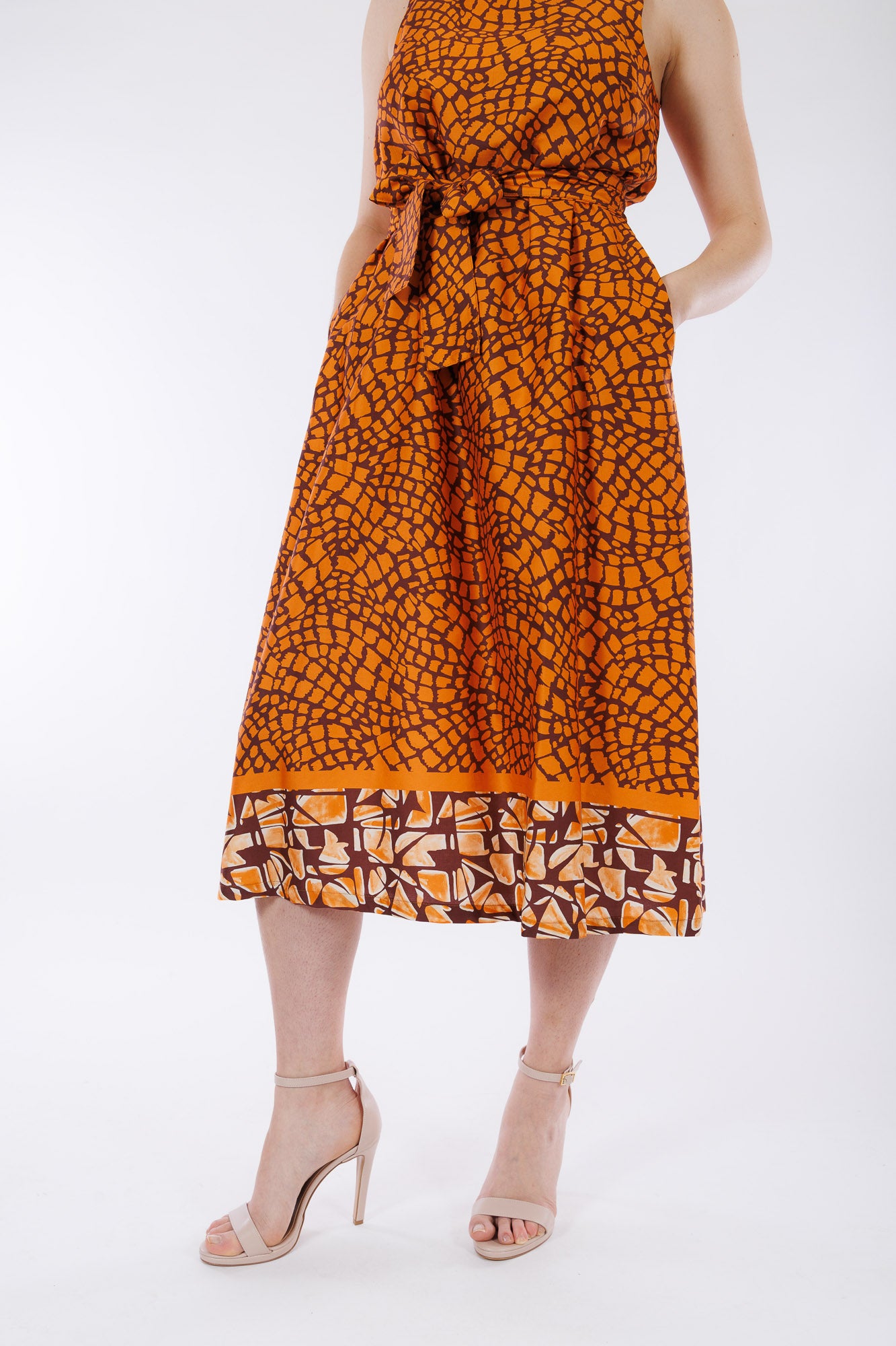 Abito longuette giraffa
