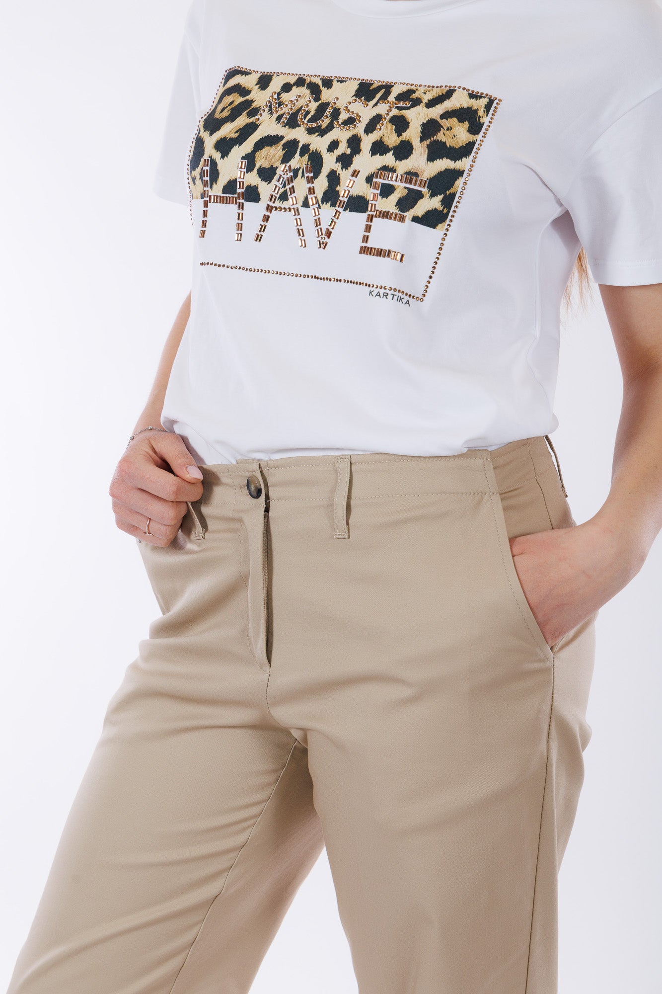 Pantalone twill di cotone