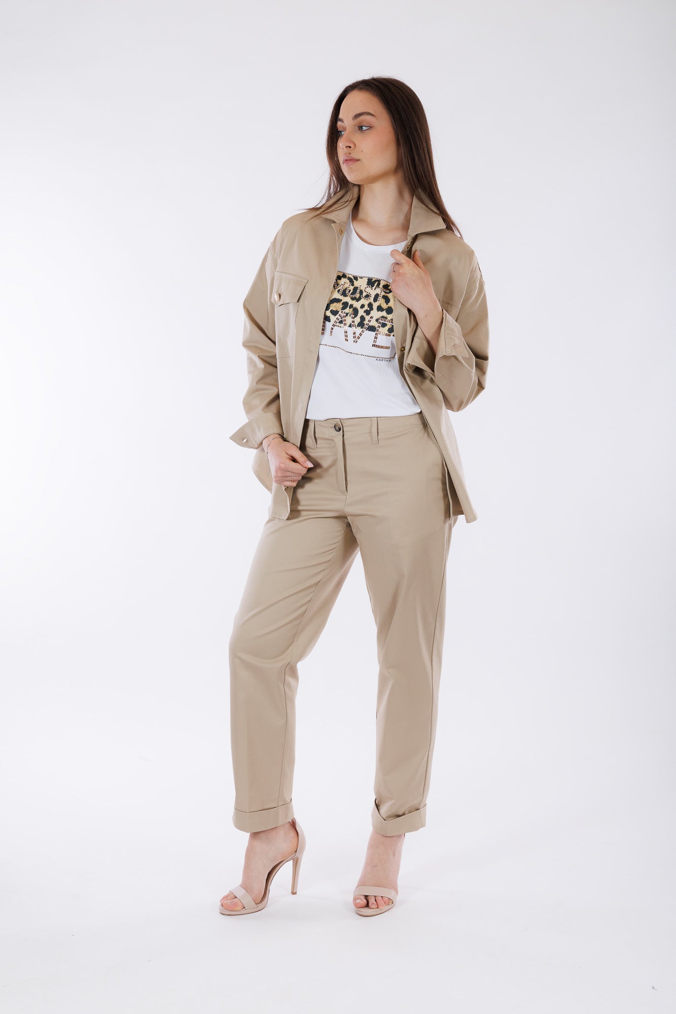 Pantalone twill di cotone