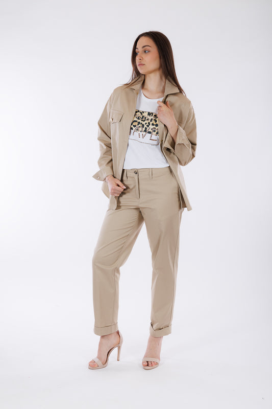Pantalone twill di cotone