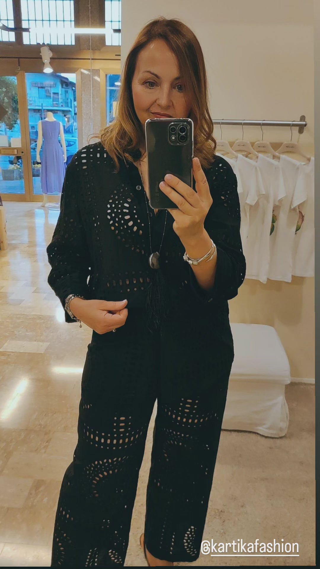 Camicia over pizzo sangallo