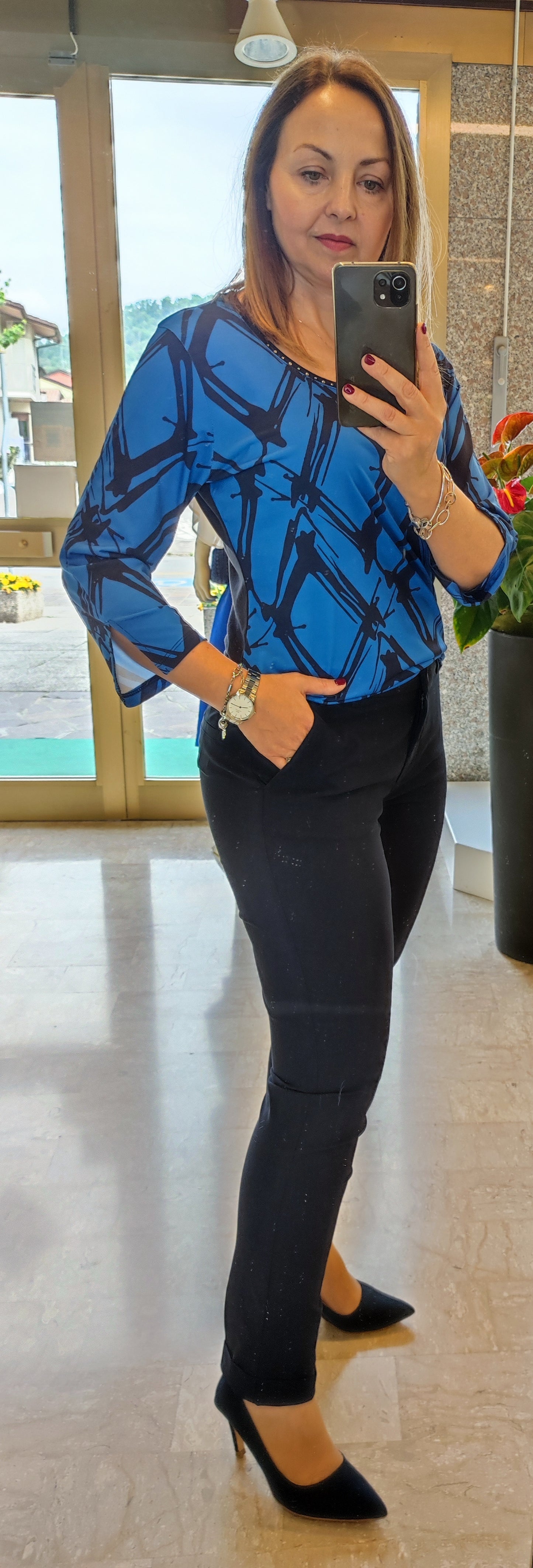 Maglia fantasia geometrica