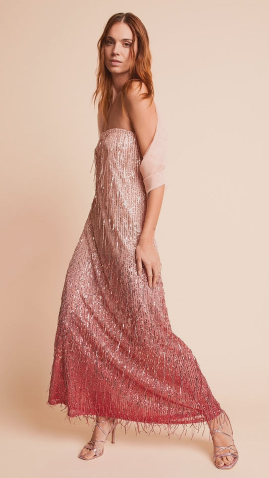 Abito paillettes + stola
