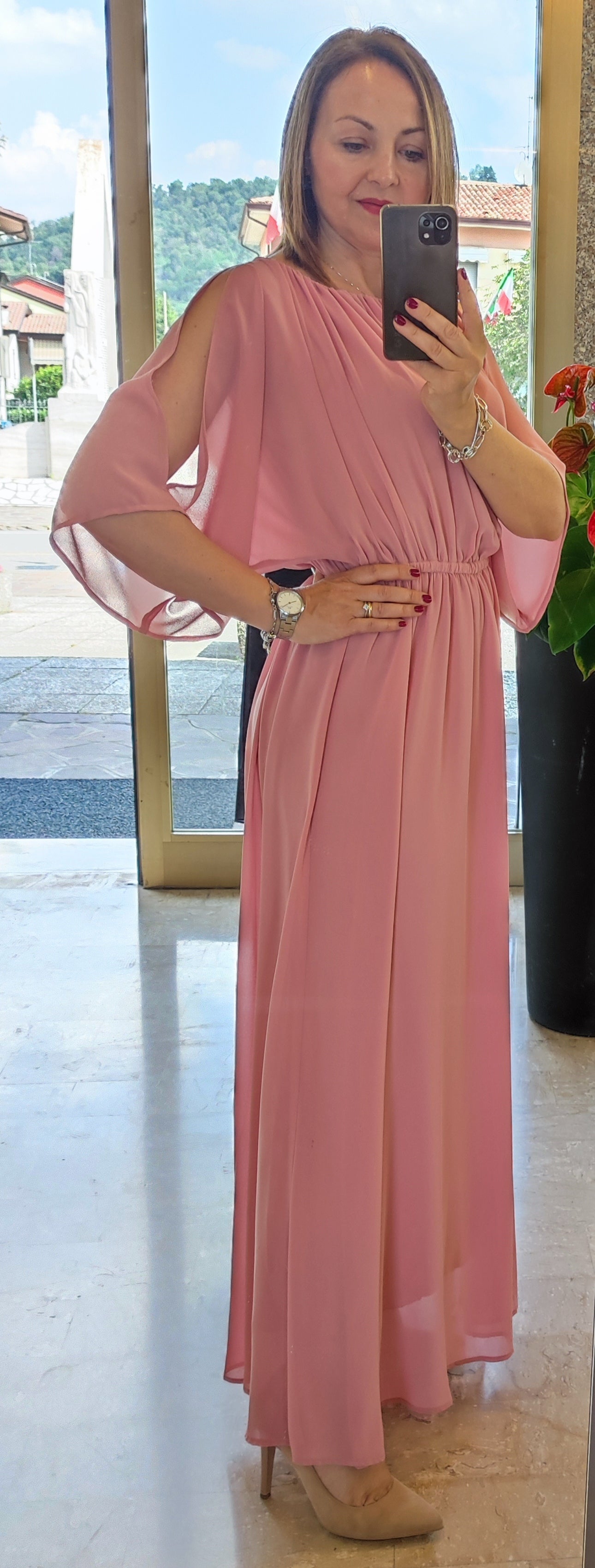 Abito lungo georgette