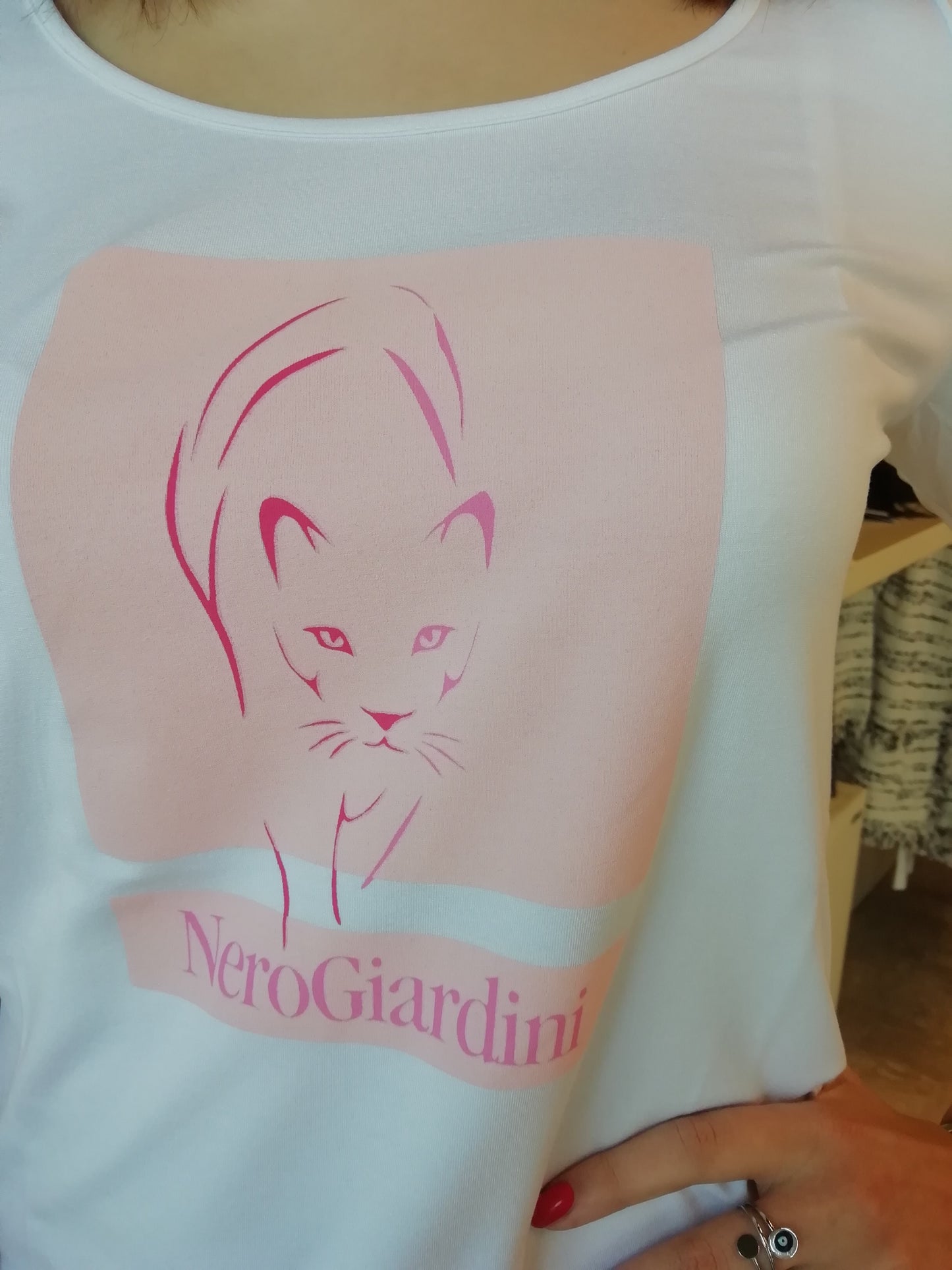 Panther print T-shirt