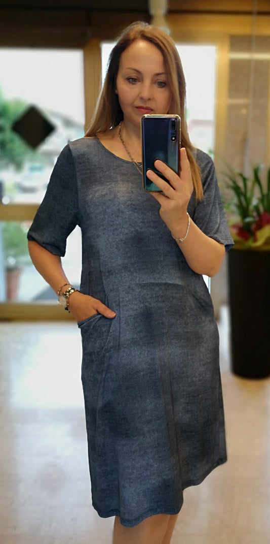 Vestito Jersey con Tasche