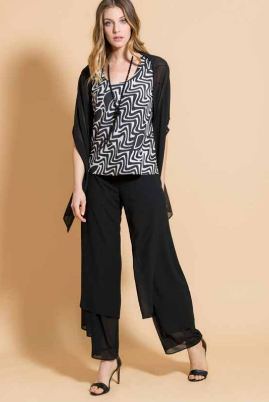 Pantalone georgette balze
