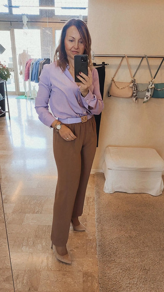 Camicia misto seta