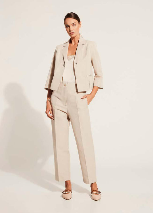 Pantalone lino lurex
