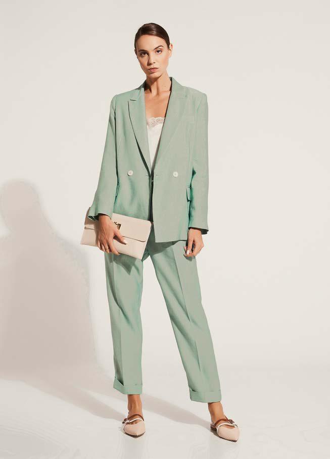 Tailleur  m. lino cangiante